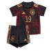 Tyskland Leroy Sane #19 Replika babykläder Bortaställ Barn VM 2022 Kortärmad (+ korta byxor)